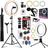 Kit Ring light led tripé 2 metros acessórios iluminação filmagem gravação celular