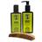 Kit Shampoo para Barba + Balm para Barba + Pente Curvo - Muchacho Citric Frasco