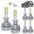 Kit Super Led Palio Weekend Treking 2009 a 2013 Farol Baixo H1 + Alto H1 + Milha H1 20000 Lumens