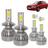 Kit Super Led Vectra 2000 a 2005 Farol Baixo H7 + Milha H3 20000 Lumens