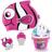 Kit Touca Infantil de Peixinho Rosa + Baldinho de Praia / Brinquedo de Praia com 8 Pecas Rosa