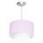 Lustre Cupula Pendente Dome Duplo Rosa Com Branco