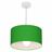 Lustre Pendente Cilíndrico Md-4031 Cúpula em Tecido 40x21cm Verde Folha - Bivolt