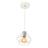 Lustre Pendente Luminária Diamante Aramado Branco