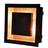 Lustre Plafon Luz Indireta Embutir 40x40 Preto Com Cobre