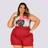 Macaquinho Feminino Plus Size Estampado + Liso Cinto 0300