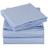 Mellanni Queen Sheet Set - Hotel Luxury 1800 Lençóis de Cama & Fronhas - Folhas de Cama de Resfriamento Extra Macia - Bolso Profundo até 16" - Rugas, Fade, Resistente a Manchas - 4 PC (Queen, Listrado - Azul Claro)