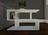 Mesa de Canto Branca Branco Mesinha Auxiliar de Sofa Sala Mesa Lateral Cama Branco