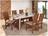 Mesa de Jantar 6 Cadeiras Retangular Naturalle e Off-White Tampo de MDF Verona Móveis São Carlos