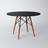 Mesa Luxo Eames Eiffel Redonda de Jantar 90cm Preta - Up Home