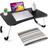 Mesa notebook dobravel home office bandeja sofa cama multiuso suporte porta copo preto