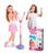 Microfone Duplo, Dm Toys, Pedestal, Rosa - SINGER STAR