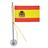 Mini Bandeira Espanha Com Ventosa Poliéster (5,5Cm X 8,5Cm)