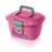 Mini Maleta Lady Box Rosa Com Tampa e Trava 25366 Arqplast