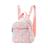 Mini mochila coração rosa, moda feminina