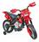 Mini motocross vermelha elétrica motinha infantil playduo