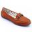 Mocassim Feminino Sapato Couro Fivela Conforto Estilo