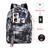  Mochila Casual Stranger Things na porta USB para Boys-Black