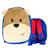 Mochila de Pelucia Infantil Turminha Animal Urso - Unik Toys