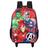 Mochila De Rodinhas Dos Vingadores Avengers Escolar Vermelho