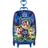 Mochila Escolar de Rodinhas Mala 3D Patrulha Canina Maxtoy COR Azul