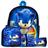 Mochila Masculina Sonic O Filme Costa Lancheira Estojo Tn