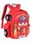 Mochila QWZY Kid Toddler impermeável Cartoon Truck Car vermelha