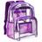 Mochila Vorspack Clear PVC Transparente Heavy Duty Roxa