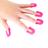 Molde de esmalte para proteção de arte de unhas, 26 peças, Wokex Pink