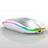 Mouse Recarregável Sem Fio Gamer Home Office Led Rgb 2.4 ghz