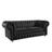 Namoradeira Chesterfield Bourbon 3 Lugares Via Encanto Veludo Preto