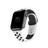  NERDCASE, Pulseira Respirável Sport Furo NK, Silicone, Compatível com Apple Watch Series 1-9, 38mm, 40mm e 41mm, Branco/Preto