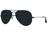 Óculos De Sol Aviador Black Aviator Super Confortável Uv400