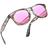 Óculos de sol Joopin Trendy Square Polarized UV400 Floral Pink