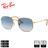 Óculos de Sol Ray-Ban Hexagonal Polido Ouro Azul Claro Degradê - RB3548 001/3F 54-21