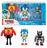 Pack c/ 3 Bonecos Sonic The Hedgehog - 10cm - Dr. Eggman, Mecha Sonic e Sonic - Jakks