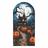 Painel Festa Decorativo Romano Halloween 3D 200X100Cm