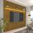 Painel para TV até 90 Polegadas Impressão Ripada com LED 220cm 100% MDF Requinte
