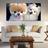 Painel quadros mosaico cachorros e gatos(pet) med. 105x65 ps 2mm adesivo fosco borda infinita