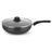 Panela Wok Antiaderente Ultra em Alumínio com Cabo e Tampa de Vidro Preta Gourmet Multiflon 28cm