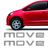 Par De Adesivos Emblema Move Volkswagen Up! 2017