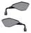 Par Espelho Retrovisor Modelo Kawasaki Z400 Mini Fixo Honda