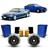 Par Kit Coxim Batente Batedor Rolamento Suporte Reparo Suspensão Amortecedor Dianteiro BMW 325i E36 1992 1993 1994 1995