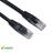 Patch Cord CAT6 24AWG Preto 0,50 Centímetros