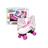 Patins 4 Rodas Clássico Ajustável Rollerskate 39-42 Rosa