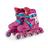 Patins Infantil Roller Inline Rosa 30-33 Fenix