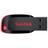 Pen Drive de 8GB Sandisk Cruzer Blade SDCZ50-008G-B35 USB 2.0 - Preto/Vermelho