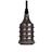 Pendente Soquete Dot Metal Wave Preto Perolado 1XE27 - Taschibra - 8780