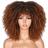 peruca organica premium cacheada wig aspecto de natural afro