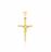 Pingente Crucifixo Jesus Cristo Folheado Ouro 18k